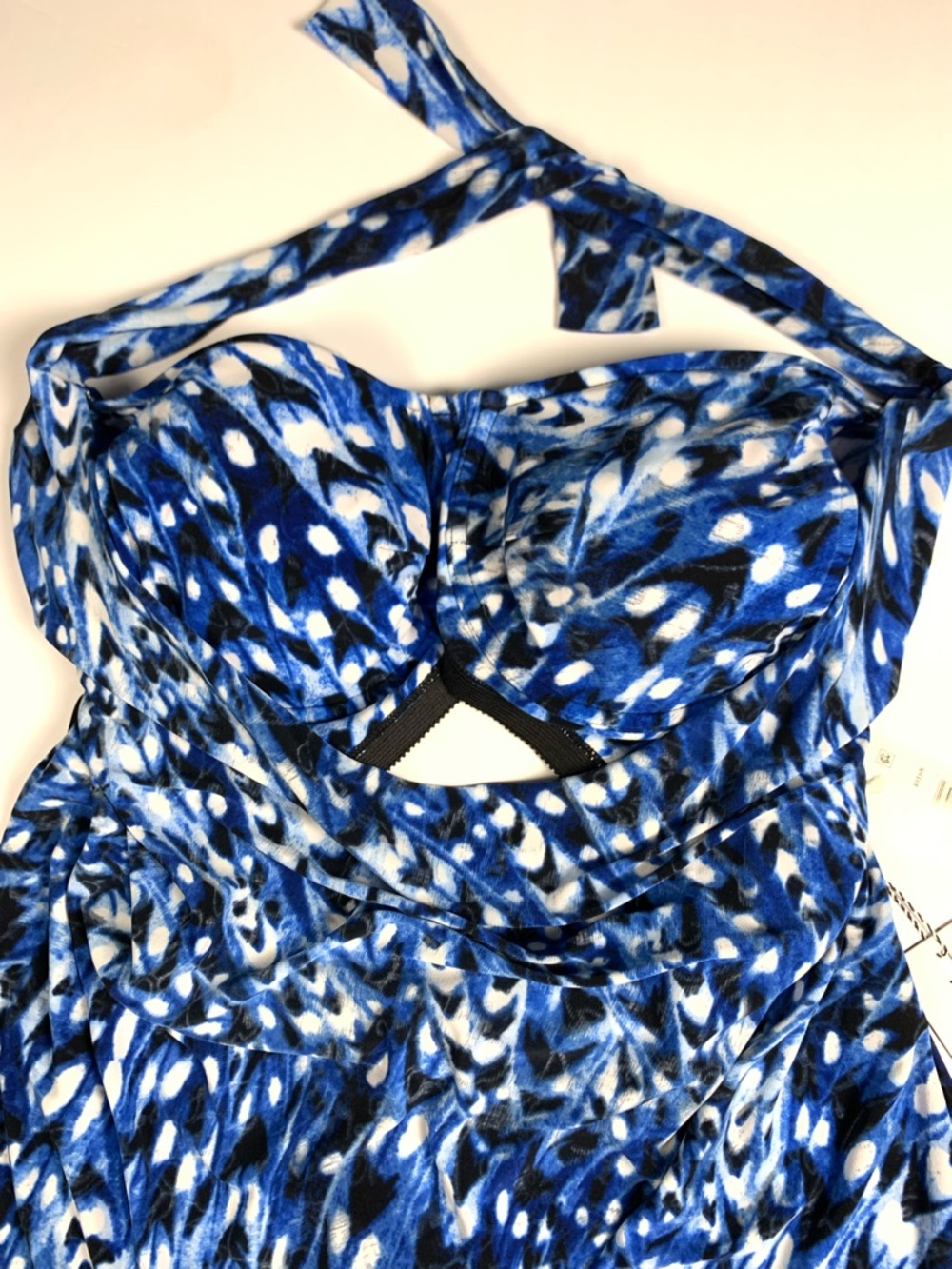 Magicsuit Tankini Top Womens Size 10 Blue Multi Halter Swimwear NWT $126 - Picture 3 of 13